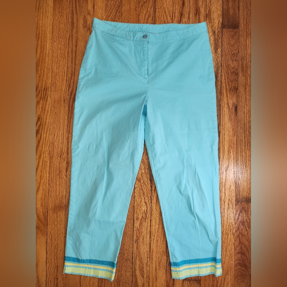 Lilly Pulitzer Capri Cropped Pants Cotton Size 10 - Picture 7 of 7